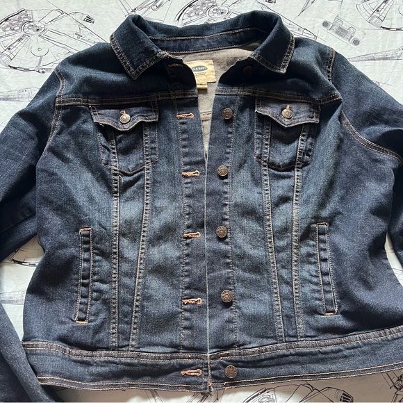 Old Navy Dark Blue Jean Jacket - Picture 1 of 10